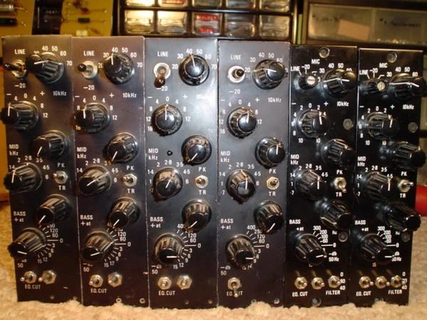 Vintage Helios Type 69 equalizer modules